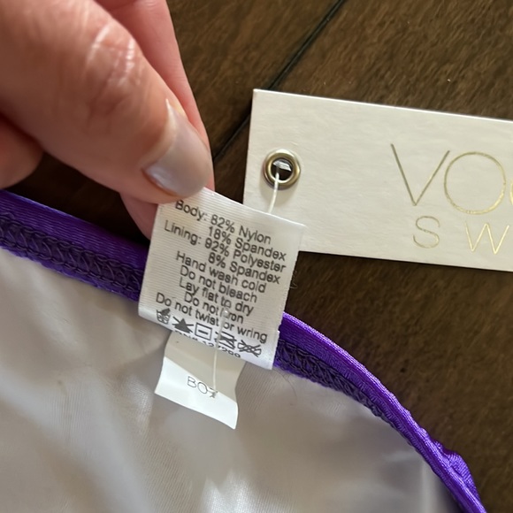 NWT Voda Swim Hoop String Bikini Bottom, L - Picture 11 of 13